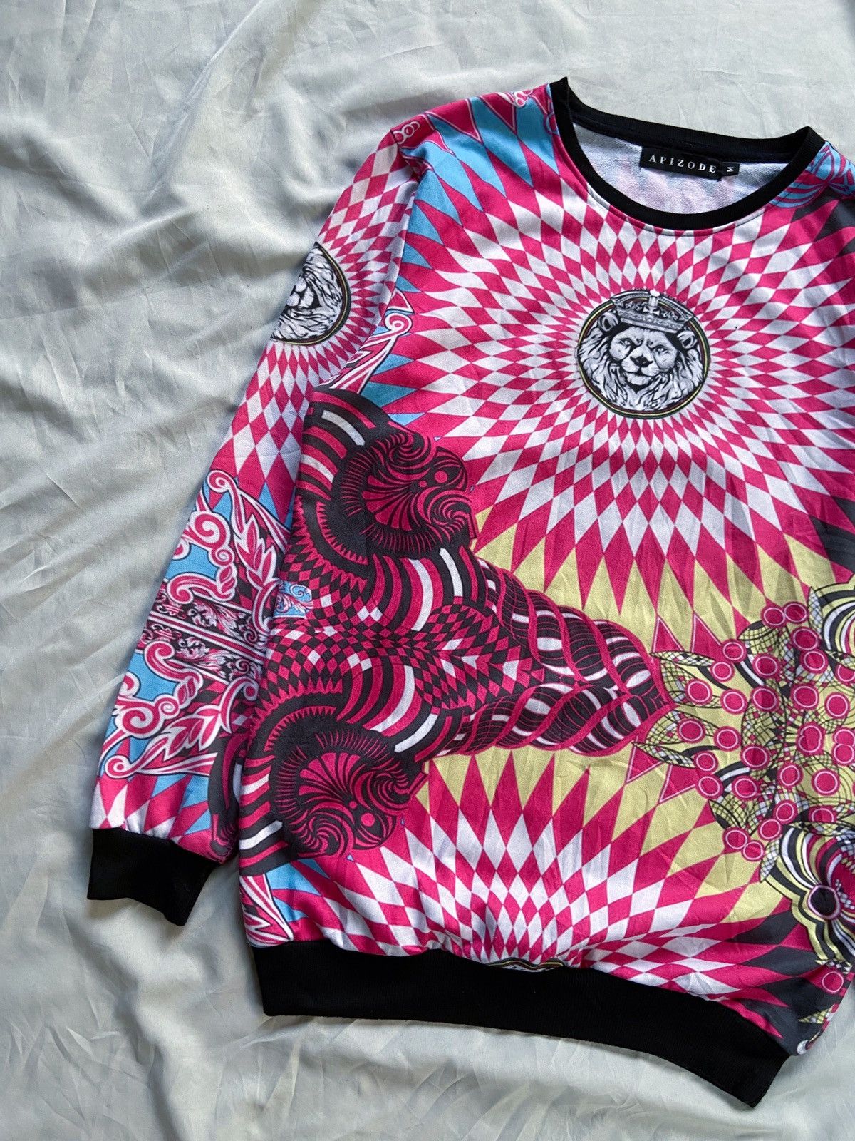 Japanese Brand APIZODE PRINTED SWEATSHIRT Size US M / EU 48-50 / 2 - 3 Thumbnail
