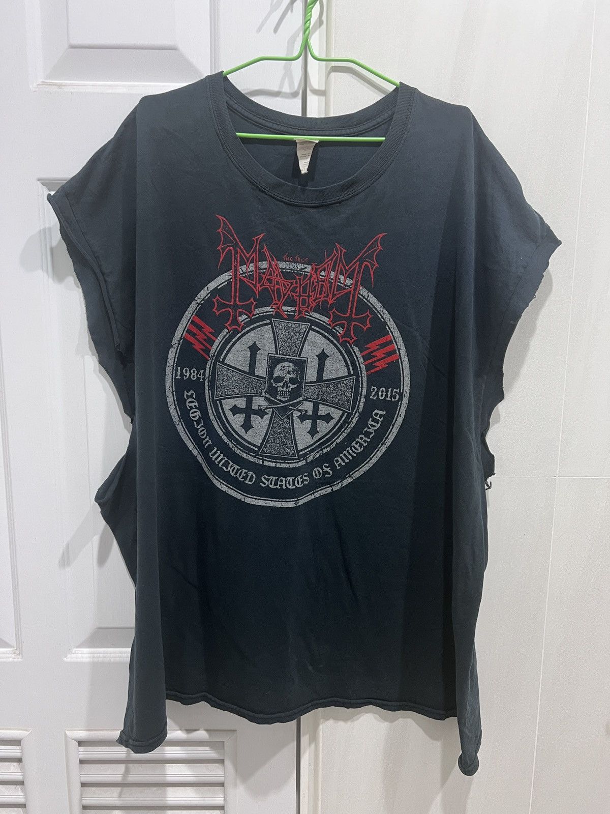 Band Tees Mayhem Black Metal Tour Tee 3XL Faded Distressed Oversized Size US XXL / EU 58 / 5 - 1 Thumbnail