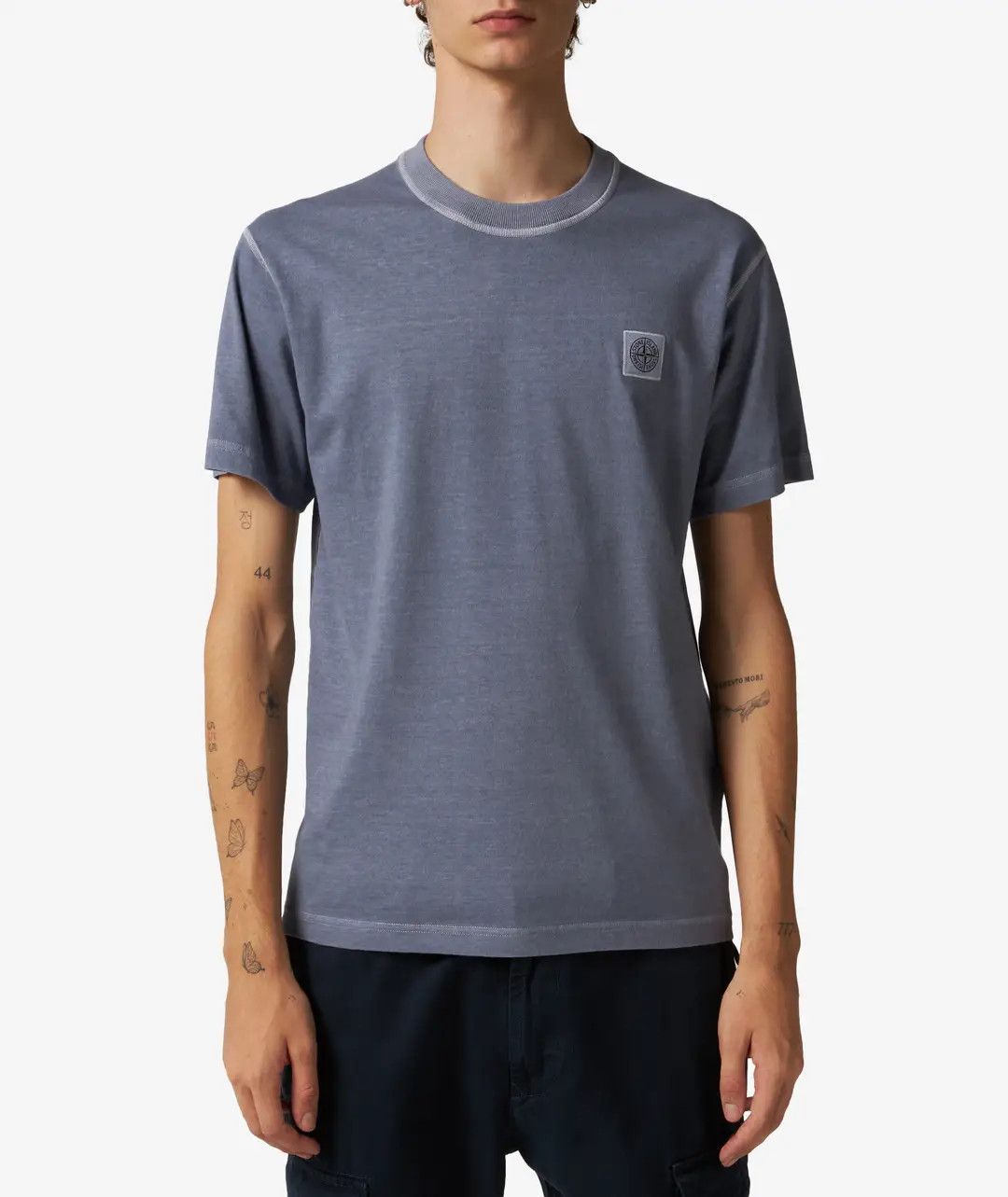 Stone Island Stone Island Fissato t-shirt blue Small S Size US S / EU 44-46 / 1 - 1 Thumbnail