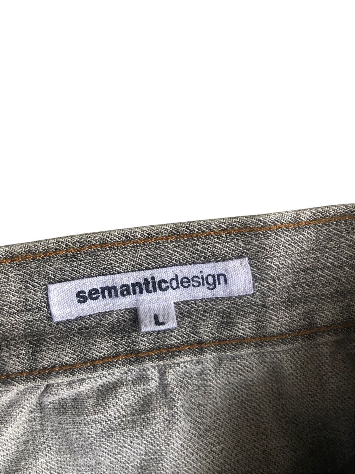 semanticdesign Semantic Design Flared Jeans Snake Skin Distressed Jeans Size US 33 - 19 Thumbnail