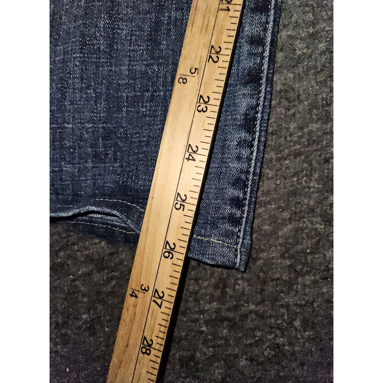 Lucky Brand Lucky Brand 361 Vintage Straight Jeans Men 34x26 Hemmed 1/2" Blue Denim Low Rise Stretch Pockets Comfort Easy Care City Preppy Size US 34 / EU 50 - 5 Thumbnail