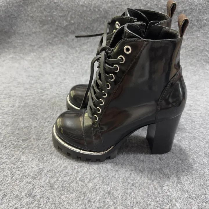 Louis Vuitton Louis Vuitton Star Trail Black Leather Ankle Boots -2508 Size US 6 / IT 36 - 1 Thumbnail