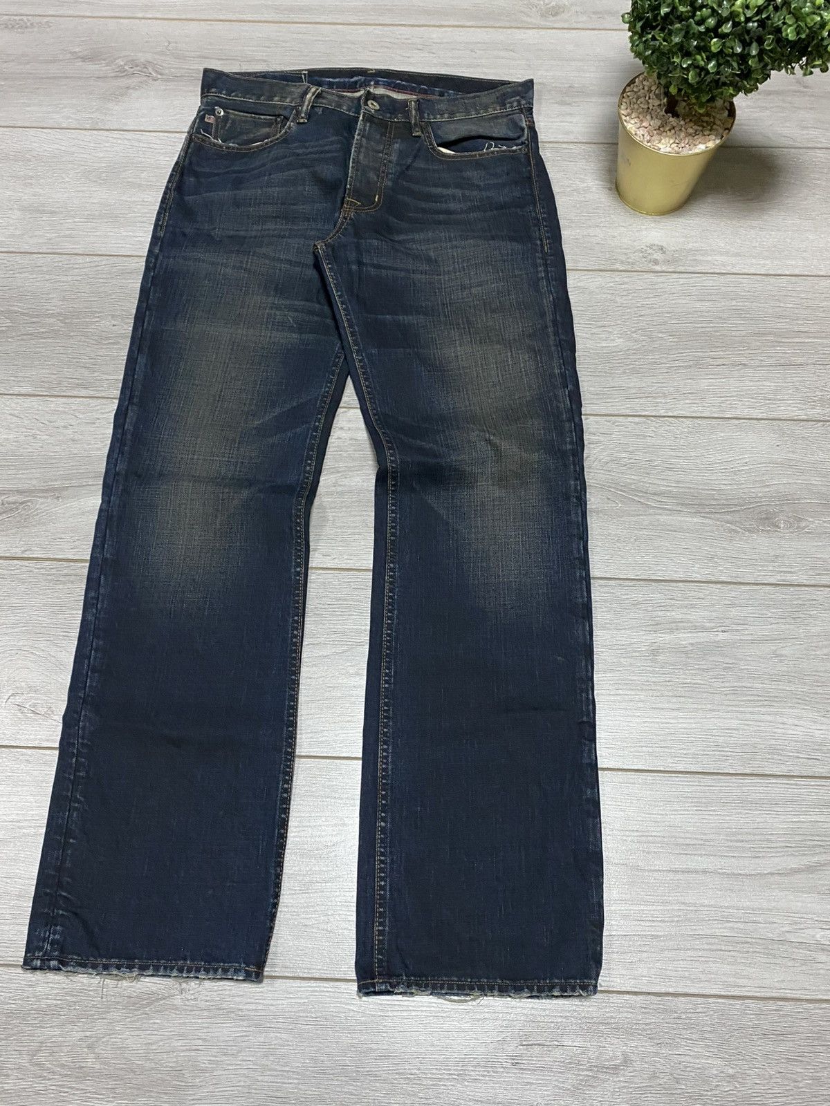 Polo Ralph Lauren Polo Ralph Lauren 🇺🇸 deep blue jeans USA flag pants selvedge Size US 32 / EU 48 - 4 Thumbnail