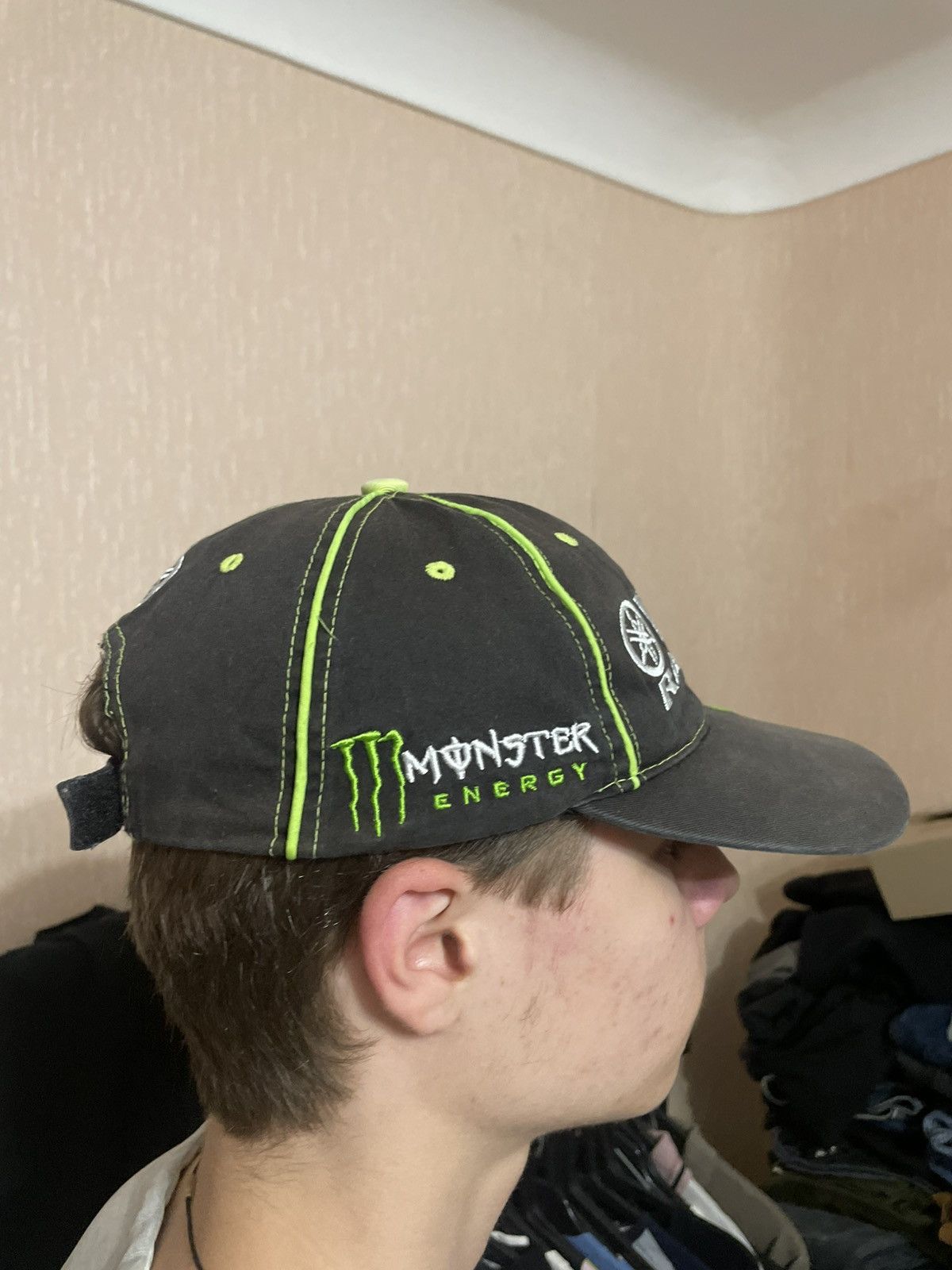 Vintage × Yamaha Vintage Yamaha Monster Energy Racing Distressed Cap Size ONE SIZE - 7 Thumbnail