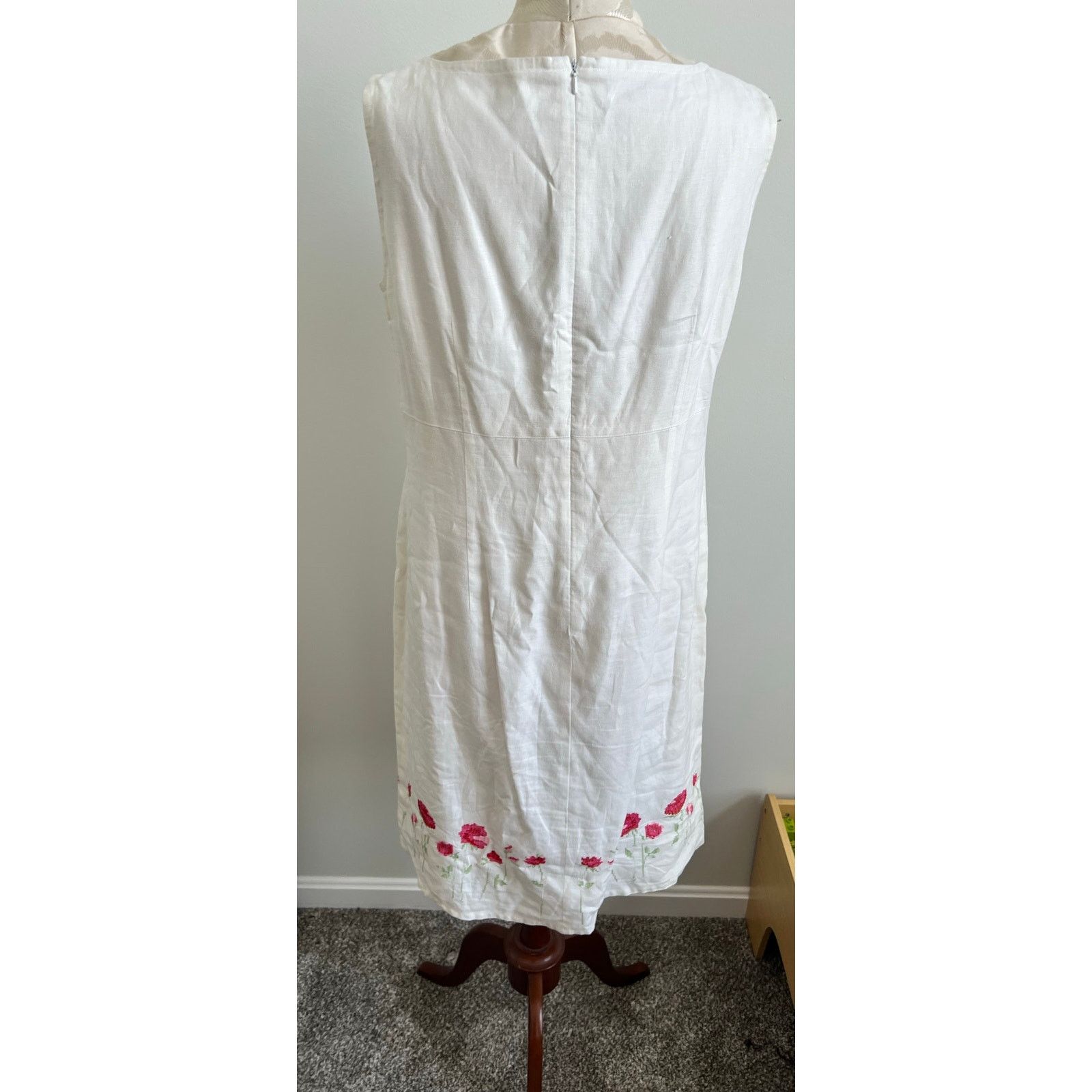 Laura Ashley Laura Ashley Vintage Sleeveless Linen Dress USA Size 10 Size L / US 10 / IT 46 - 3 Thumbnail