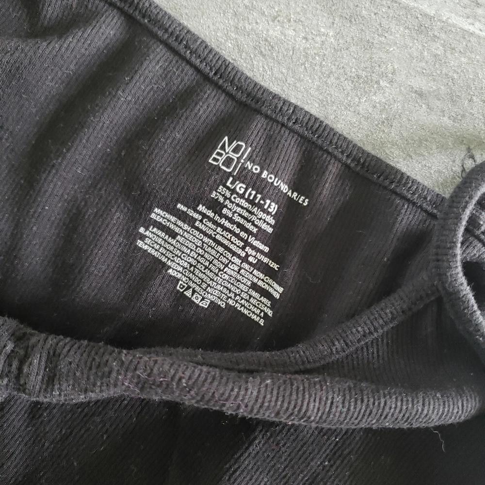 Rap Tees Black Ribbed NOBO Lounge Tank Size L / US 10 / IT 46 - 3 Thumbnail