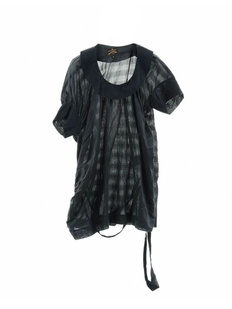 Vivienne Westwood Vivienne Westwood Deformed checkered puffy sleeve short sl Size M / US 6-8 / IT 42-44 - 1 Thumbnail