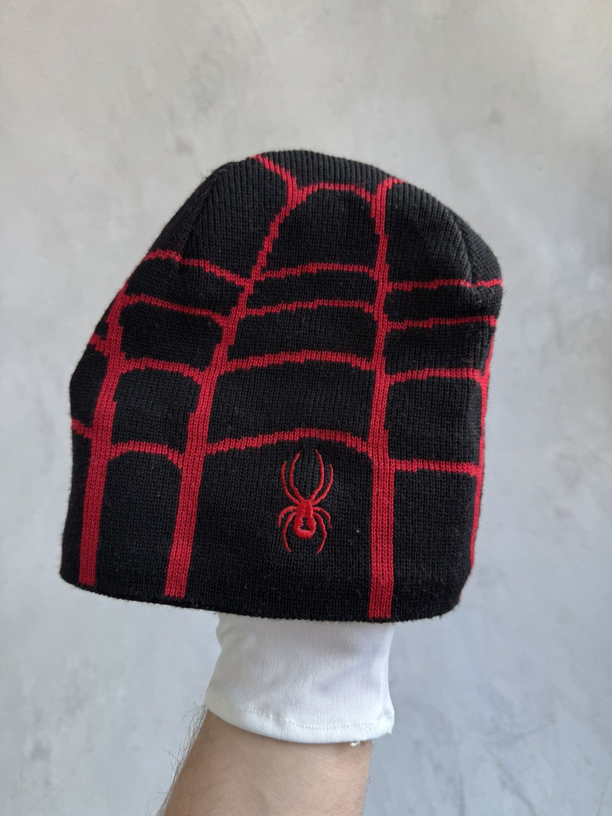 Spyder Spyder Knit Hat Black Red Spider Logo Winter Size ONE SIZE - 3 Thumbnail