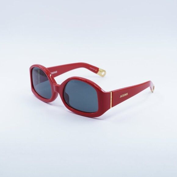 Jacquemus Jacquemus COLAPSO JAC/15 C2 Sunglasses Red Geometric Frame Size ONE SIZE - 7 Thumbnail