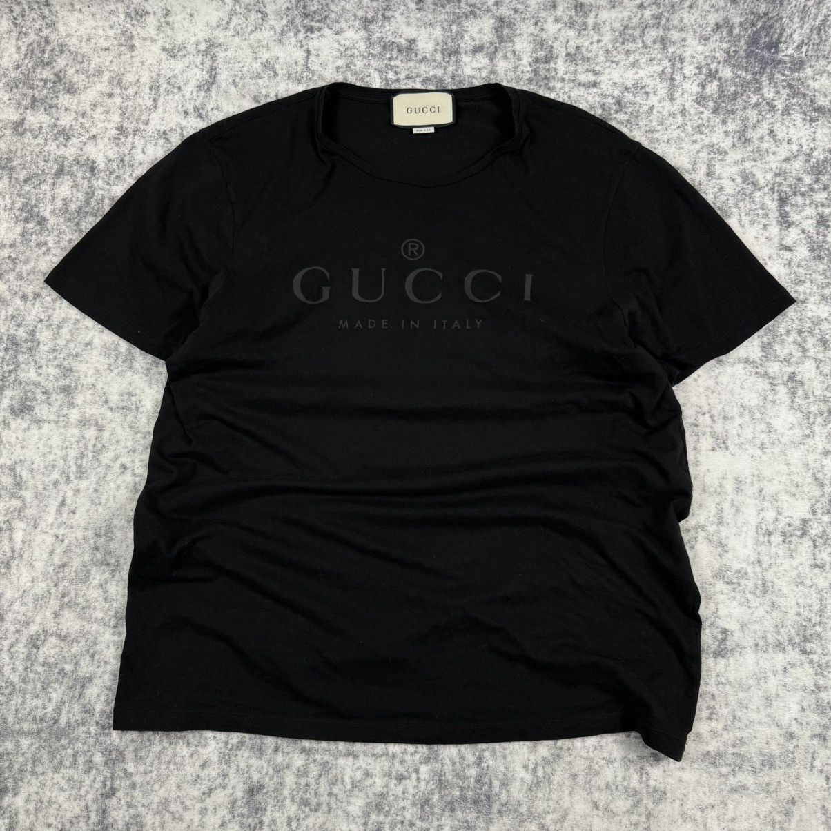 Gucci Gucci Big Logo ‘Black’ T-Shirt Size US XL / EU 56 / 4 - 1 Thumbnail