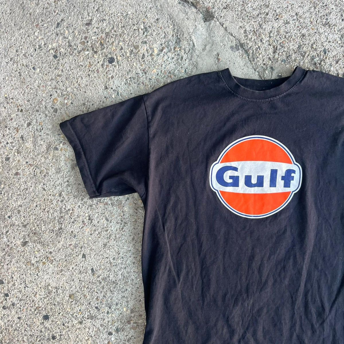 Japanese Brand × Vintage Gulf Oil Vintage Racing Tshirt Y2K Black Size US M / EU 48-50 / 2 - 3 Thumbnail