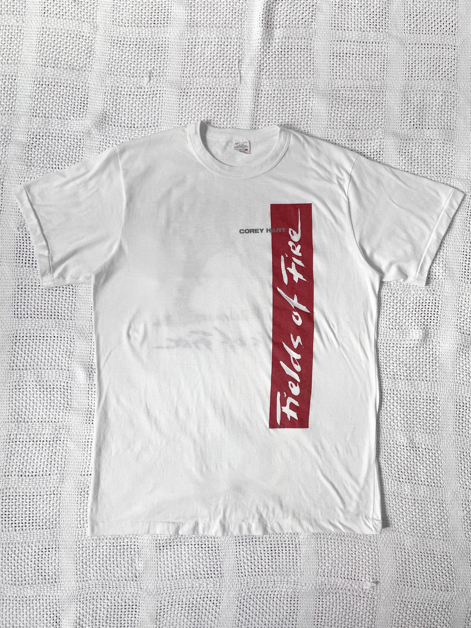 Band Tees × Vintage 1986 Single Stitch 'Fields of Fire' Corey Hart T-Shirt Size US L / EU 52-54 / 3 - 1 Thumbnail