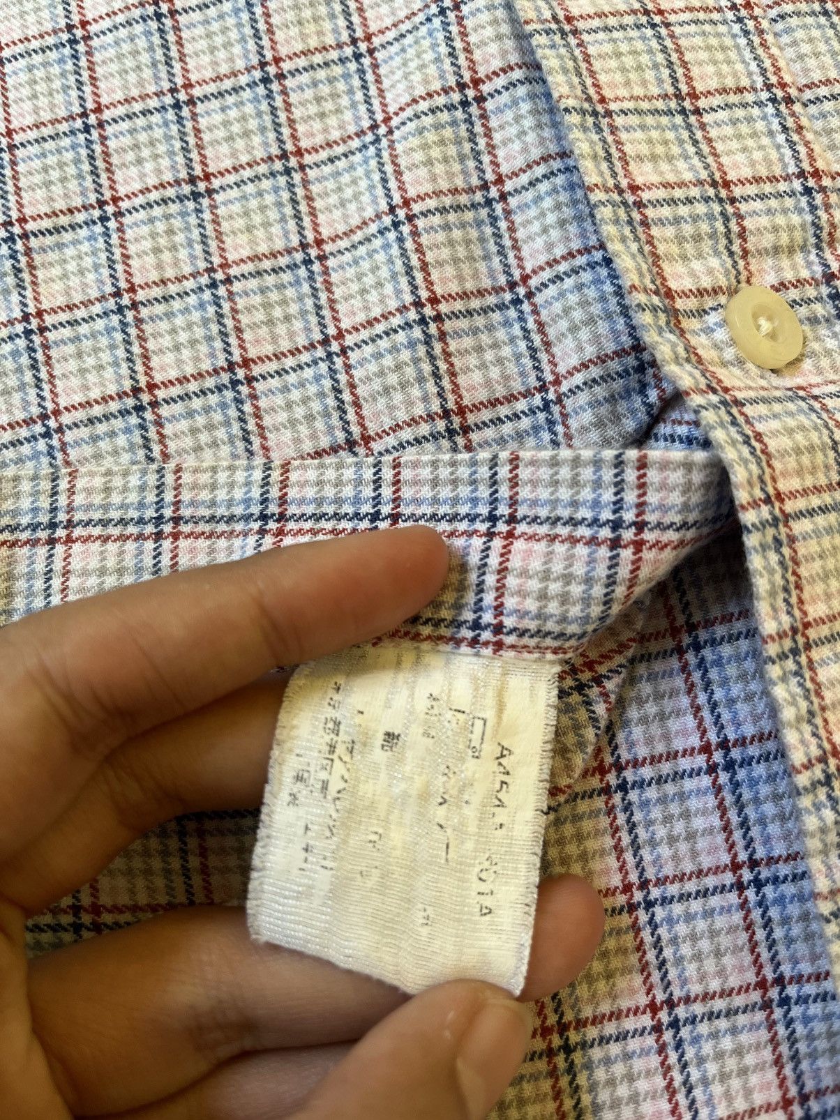 Designer × Flannel × Vintage Marie Claire Homme Plaid Flannel Shirt Size US L / EU 52-54 / 3 - 5 Thumbnail