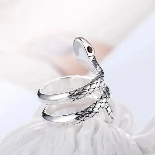 Other Sterling Silver Snake Rings Size ONE SIZE - 4 Thumbnail