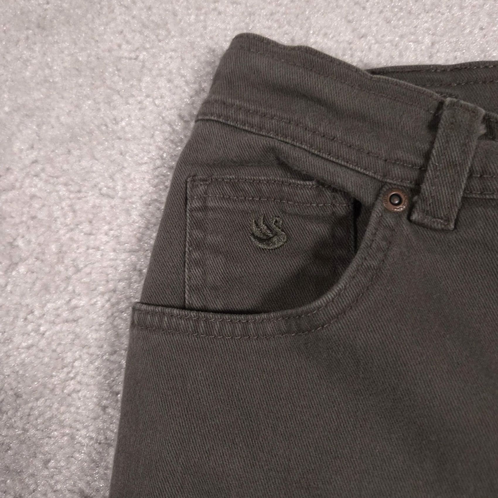 Gloria Vanderbilt Gloria Vanderbilt Jeans Womens 8 Dark Green Mid Rise Straight Leg Stretch Denim Size 30" / US 8 / IT 44 - 4 Thumbnail