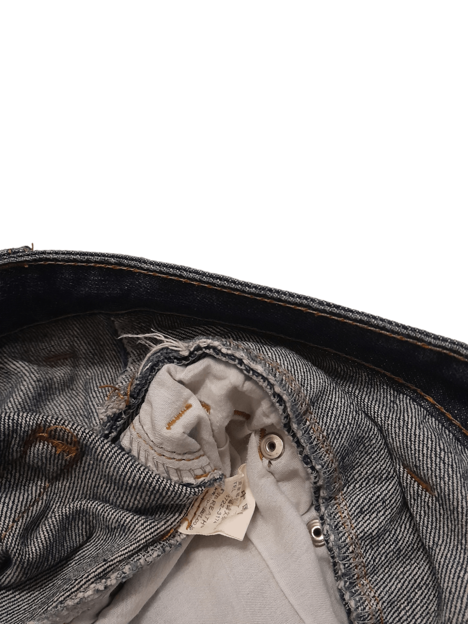Japanese Brand BRTH BREATH JAPAN dOUBLE Waist Denim (S239) Size US 33 - 7 Thumbnail