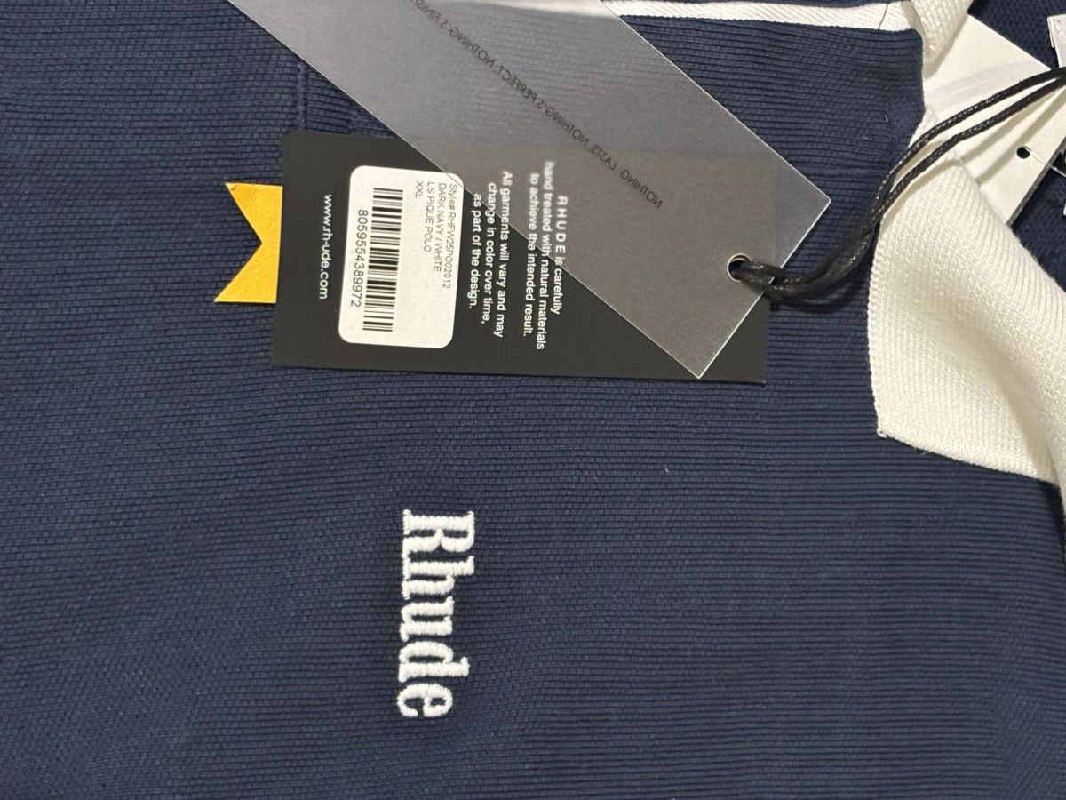 Rhude Rhude Logo Piqué Polo Shirt Size US XXL / EU 58 / 5 - 4 Thumbnail