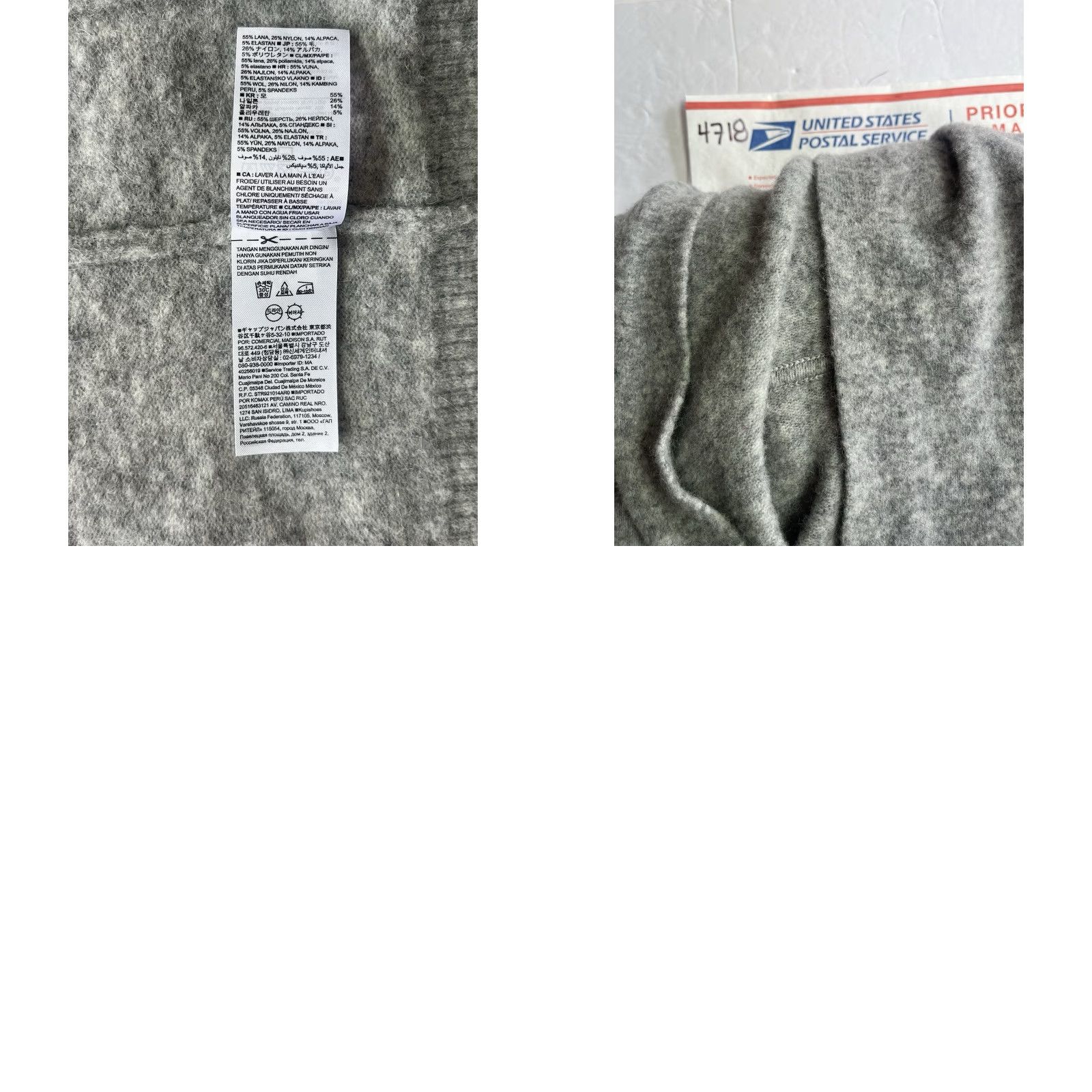 Banana Republic Banana Republic Sweater Cardigan Women XS Gray Open Front Long Sleeve Wool Blend Pockets Size XS / US 0-2 / IT 36-38 - 8 Thumbnail