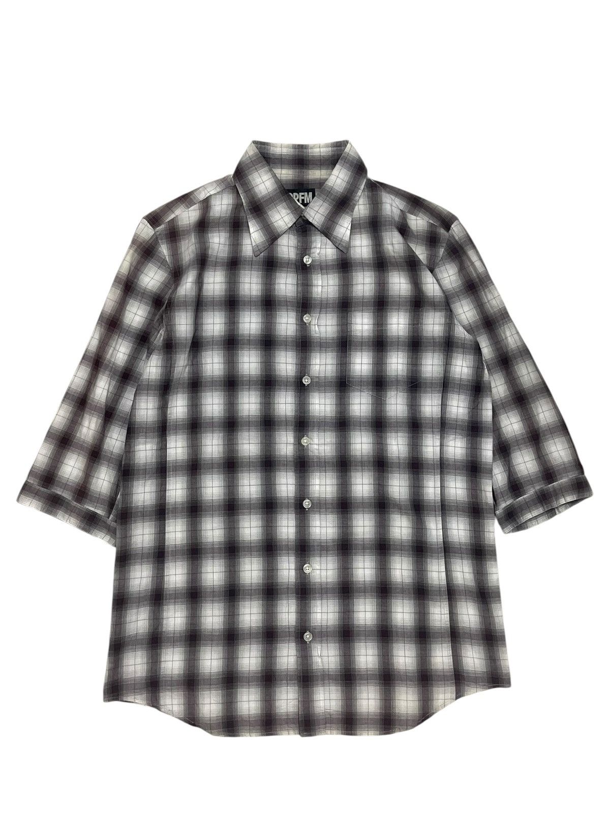 PPFM 2000s PPFM Shadow Plaid Western Flannel Size US L / EU 52-54 / 3 - 1 Thumbnail