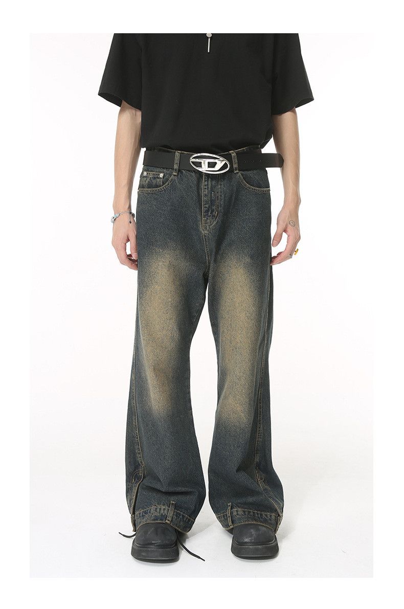 Japanese Brand × Jean Men's washed distressed straight jeans Size US 32 / EU 48 - 1 Thumbnail