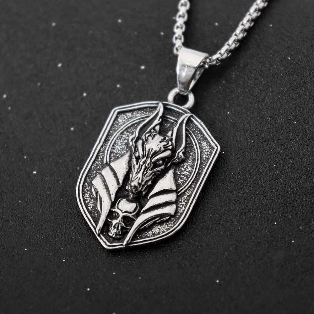 Vintage Retro Egyptian Anubis Wolf Head Necklace Size ONE SIZE - 5 Thumbnail