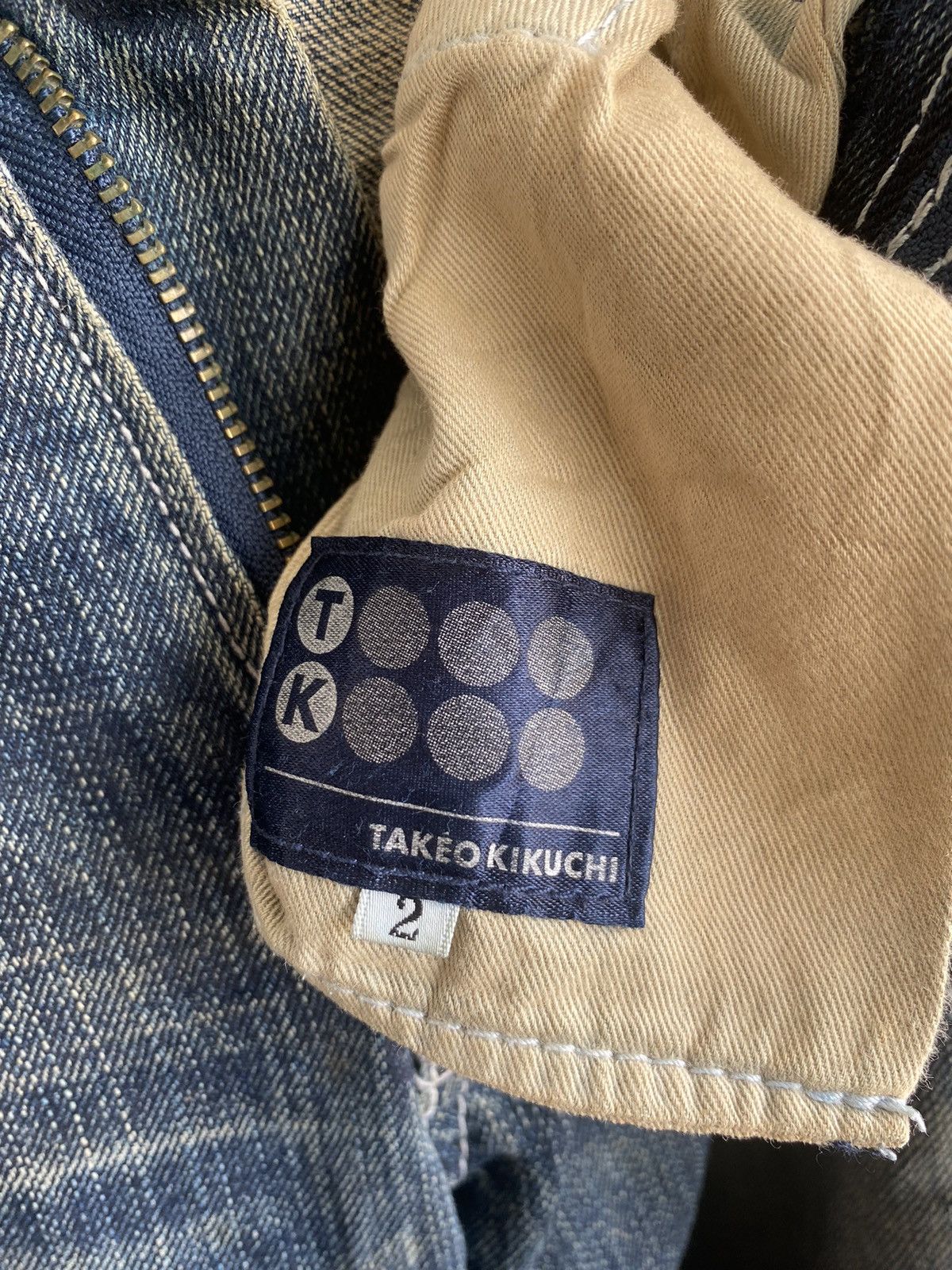 Japanese Brand × Takeo Kikuchi × Vintage Vintage Takeo Kikuchi Rework Style Distressed Jeans Size US 30 / EU 46 - 12 Thumbnail