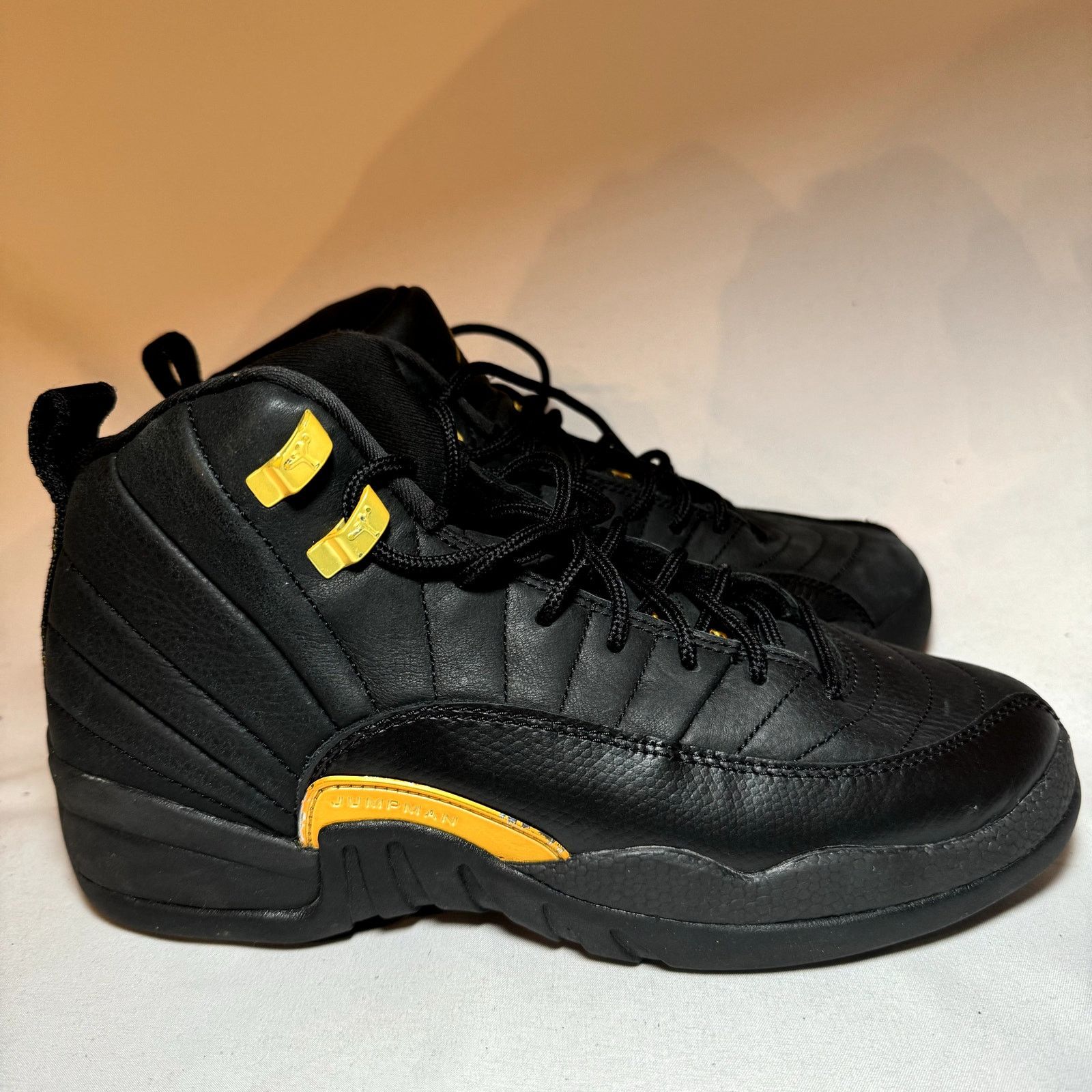 Jordan Brand × Nike Size 7 - Nike Air Jordan 12 Retro GS Black Taxi Men's Shoes Size US 7 / EU 40 - 1 Thumbnail
