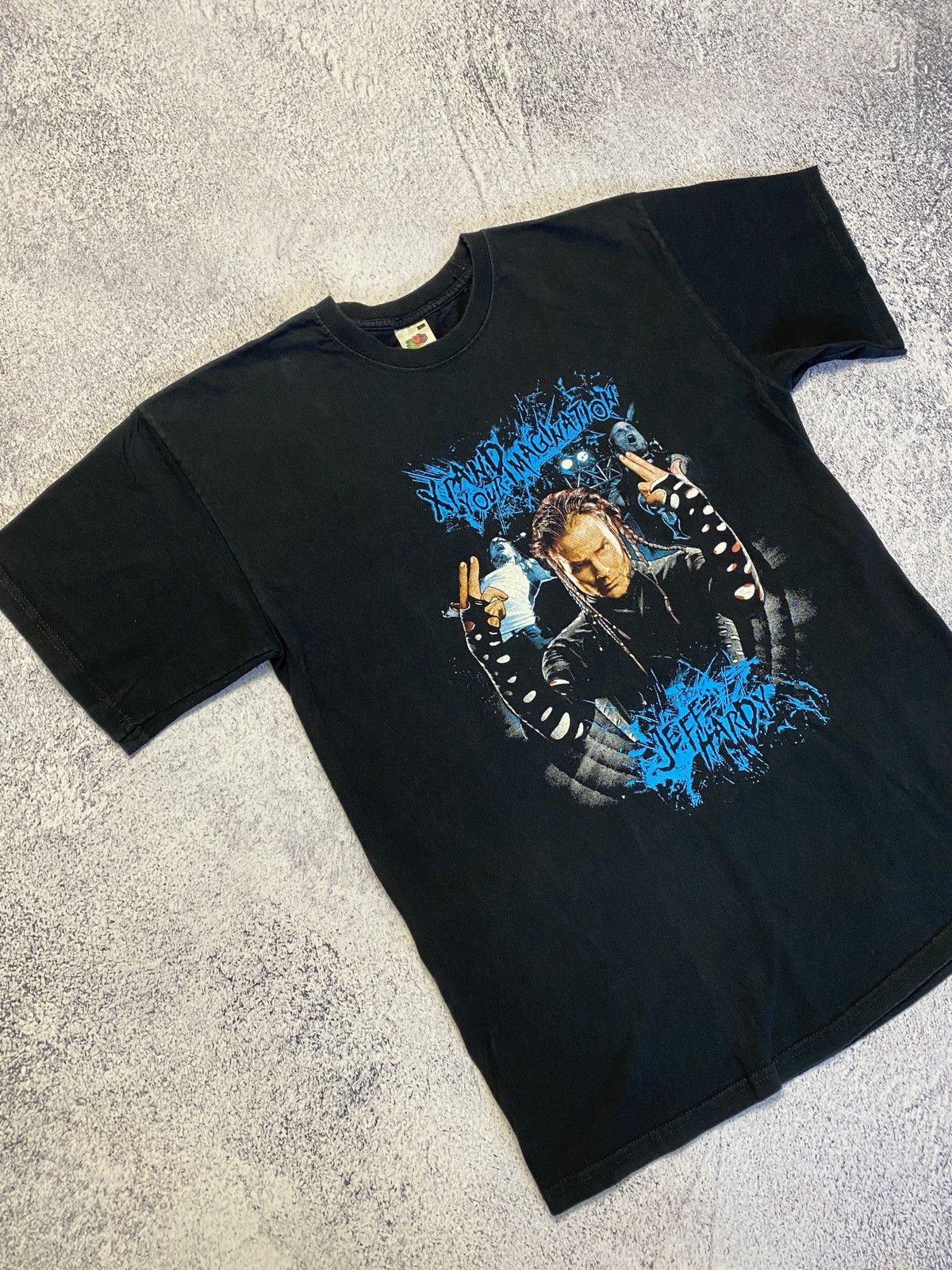 Vintage × WWE Jeff Hardy Wrestling Xpand Your Imagination Vintage T Shirt Size US L / EU 52-54 / 3 - 3 Thumbnail