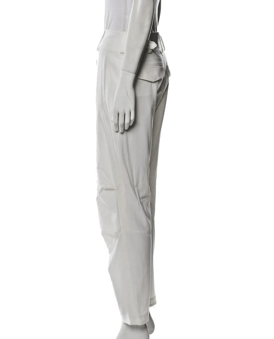 Other Nells Nelson Cream Virgin Wool Pants – Size M/40IT – High-R Size 27" / US 4 / IT 40 - 7 Thumbnail