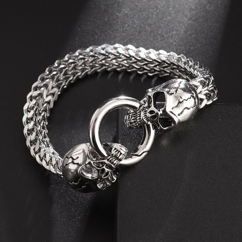 Jewelry × Vintage Classic Skull Bracelet Size ONE SIZE - 1 Thumbnail