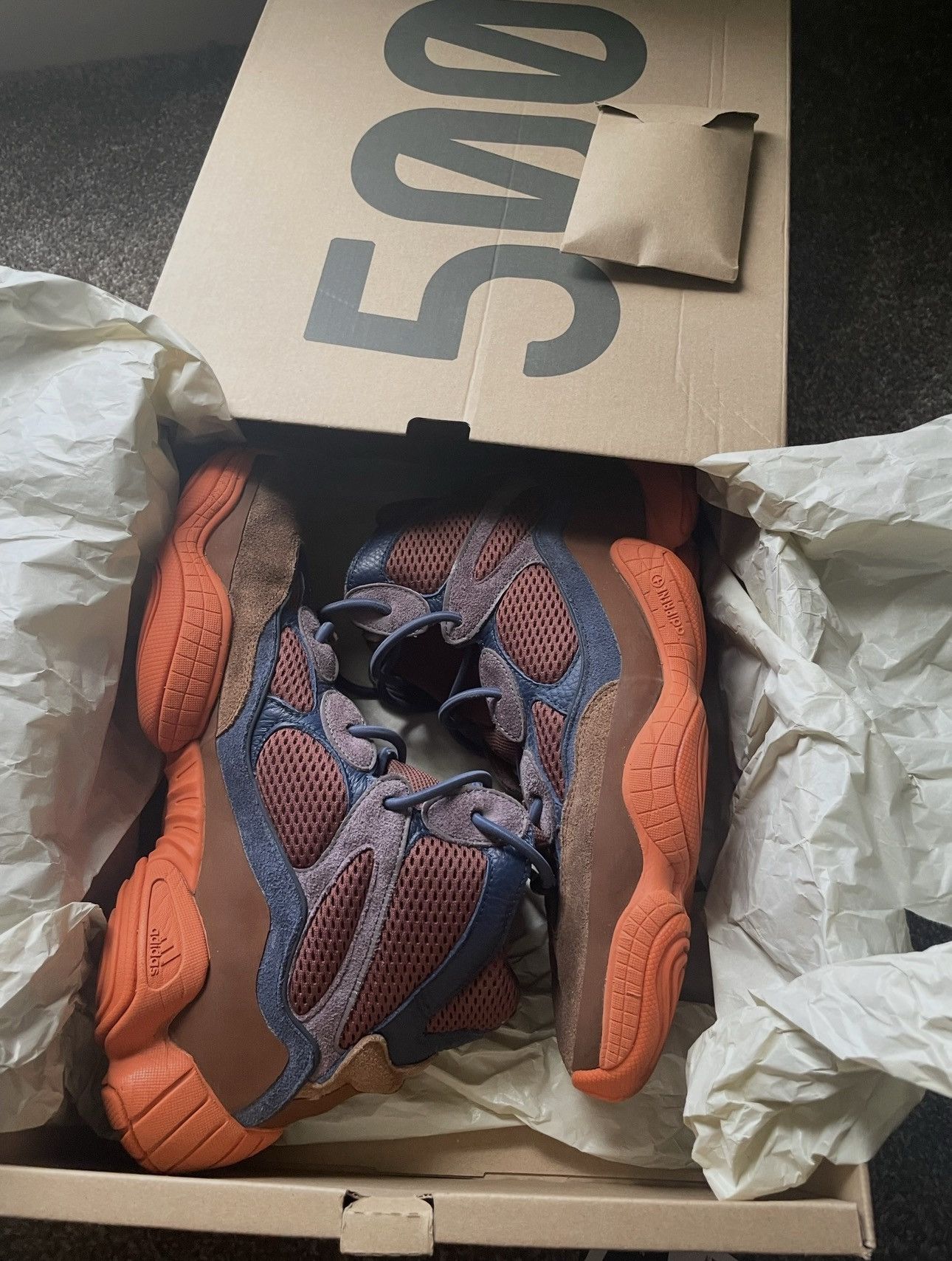 Yeezy Adidas Yeezy 500 High Tactile Orange Size US 14 / EU 47 - 2 Thumbnail