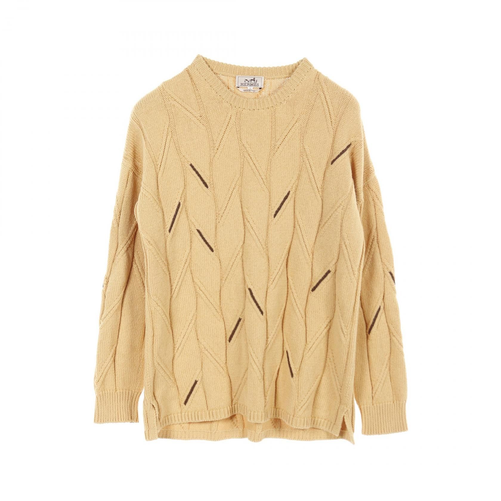 Hermes Hermes Hermes Knit Cotton Cashmere Knitwear Cotton Tops Size ONE SIZE - 1 Thumbnail