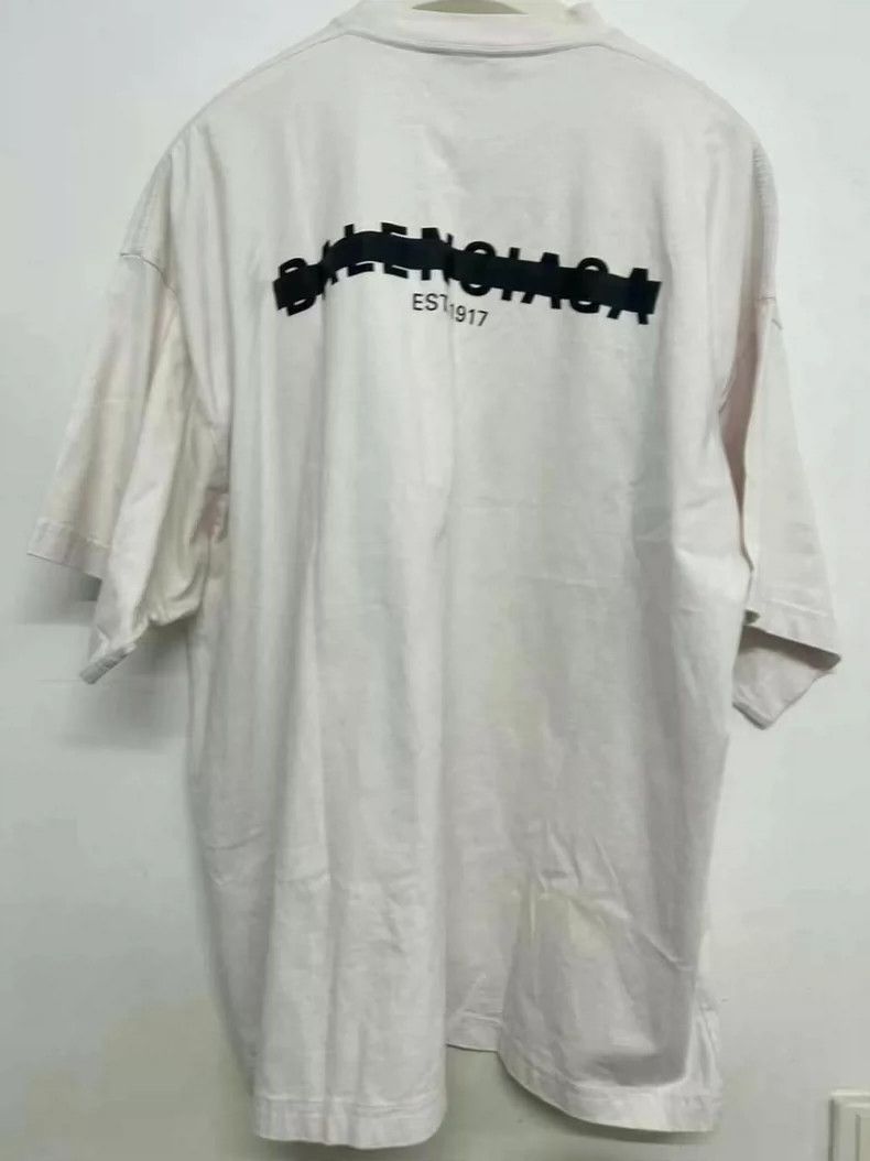 Balenciaga Balenciaga Front and Back Struck-Out Letter Logo Short Sle Size US M / EU 48-50 / 2 - 2 Thumbnail