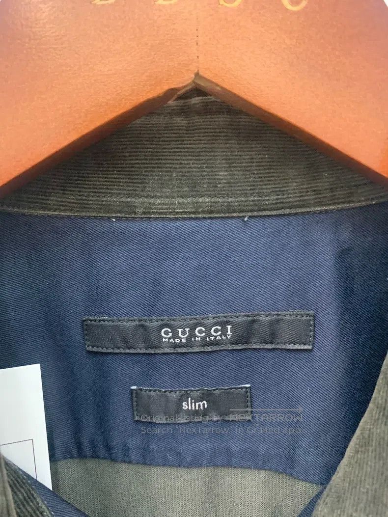 Gucci Gucci Size 41 Corduroy shirt Size US XS / EU 42 / 0 - 3 Thumbnail