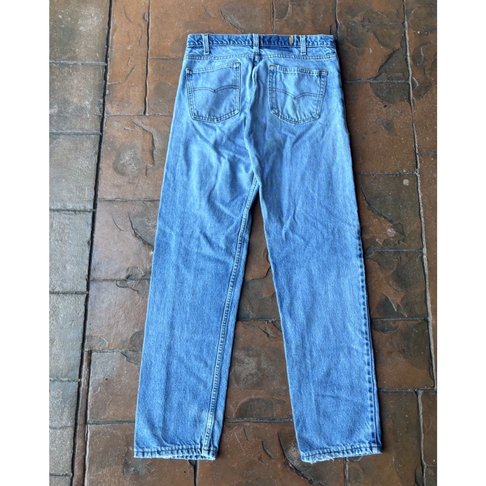 Levi's VINTAGE Levi's 505 Jeans Men Regular 33x32 Light Blue 90s Grunge USA Made Denim 5-Pocket Design Size US 33 - 2 Thumbnail