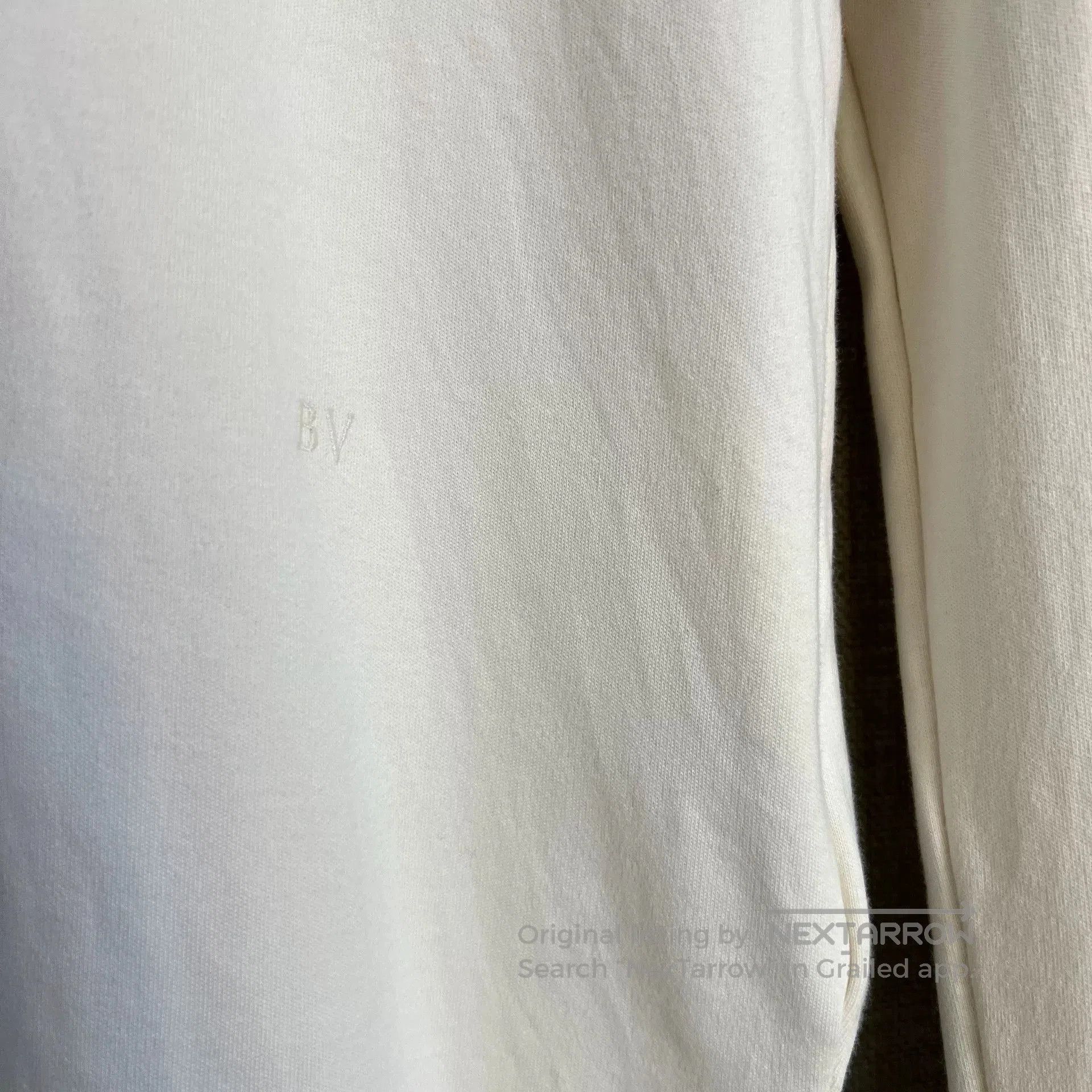 Bottega Veneta Bottega Veneta Embroidered Logo Split Collar Top. Size XS / US 0-2 / IT 36-38 - 3 Thumbnail