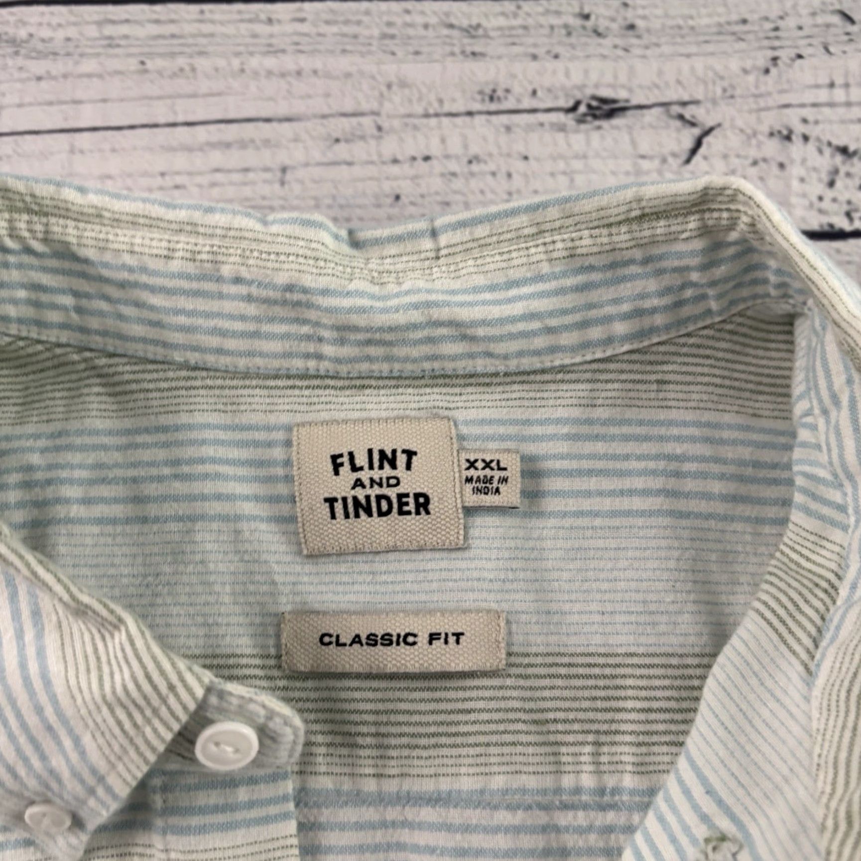 Flint And Tinder Flint And Tinder Short Sleeve Classic Cotton Hemp Button Front Shirt Mens XXL Multicolor Cotton Hemp Shirt Men 2XL Size US XXL / EU 58 / 5 - 2 Thumbnail