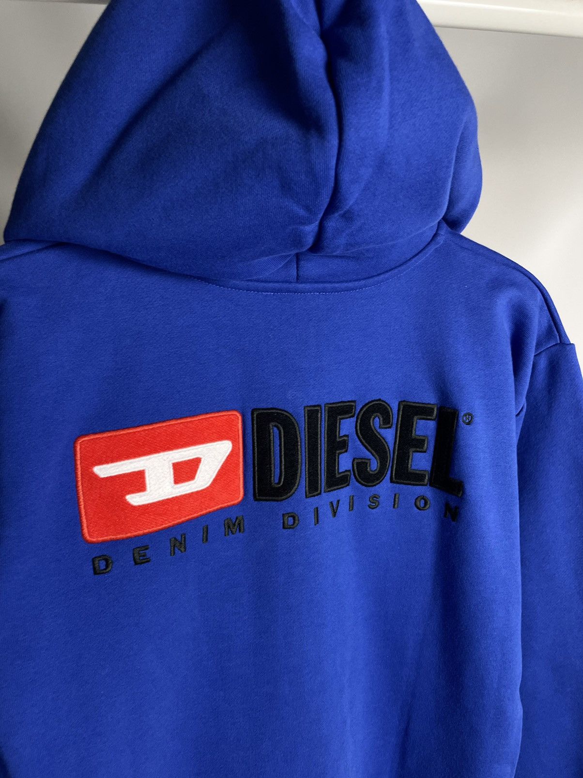 Diesel × Vintage Diesel 🌎 Denim Division big back D logo Blue Zip Hoodie Size US S / EU 44-46 / 1 - 13 Thumbnail