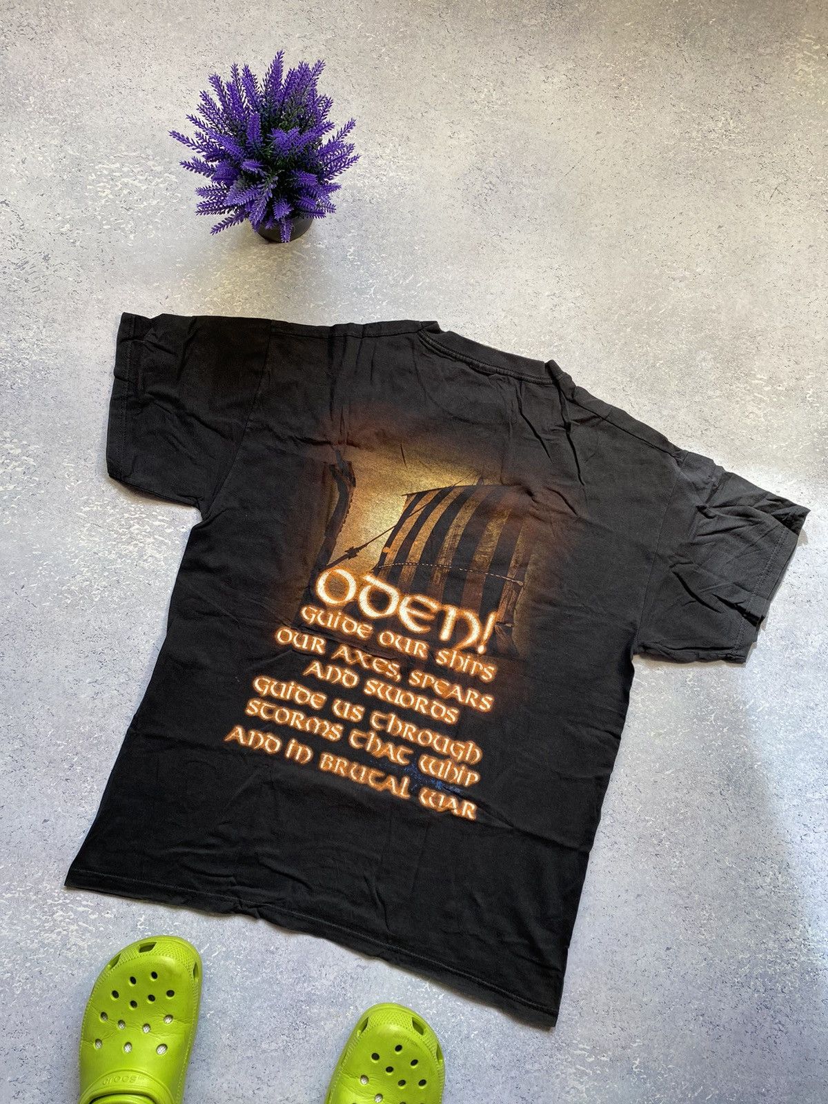 Band Tees Vintage Amon Amarth Black Rock Tees Size US L / EU 52-54 / 3 - 7 Thumbnail