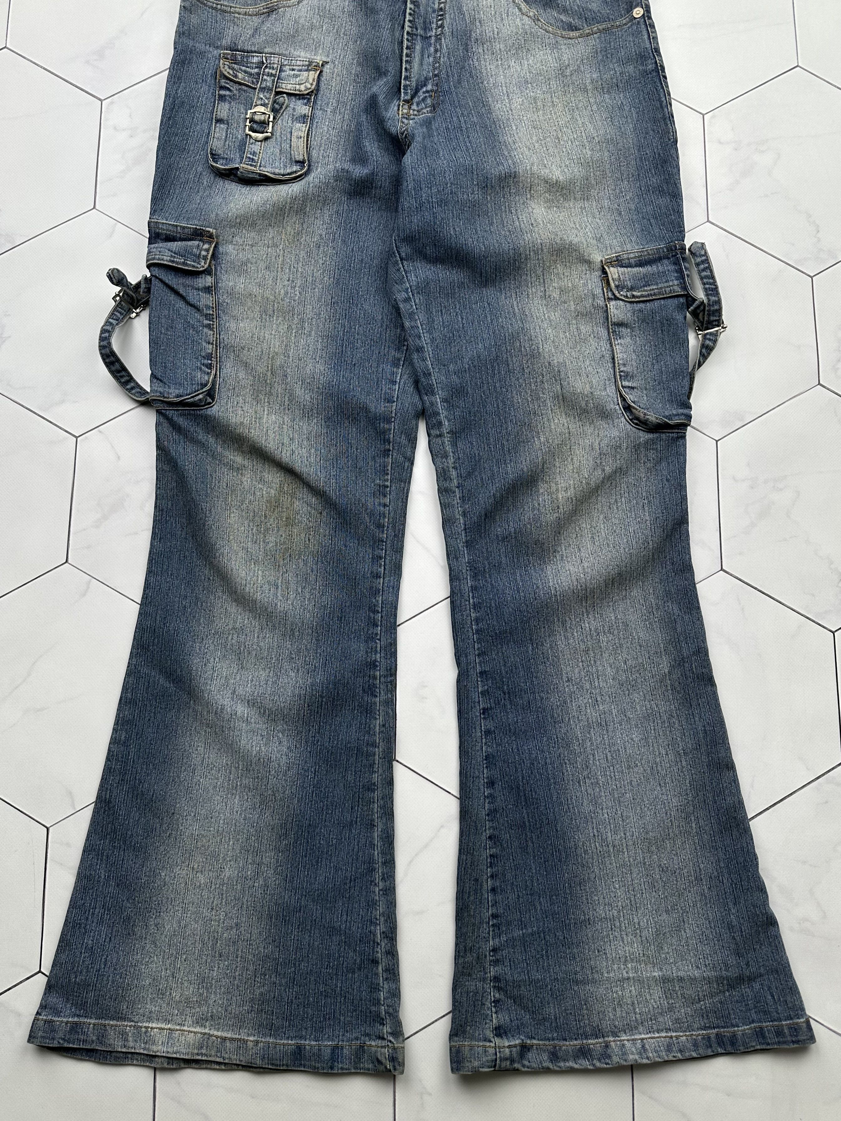 Japanese Brand Vintage Bondage Flare Jeans (B398)E2 Size US 32 / EU 48 - 3 Thumbnail