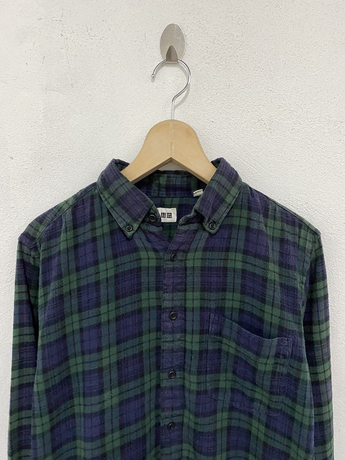 Japanese Brand × Uniqlo Japanese Brand Uniqlo Plaid Tartan Flannel Shirt Size US M / EU 48-50 / 2 - 3 Thumbnail