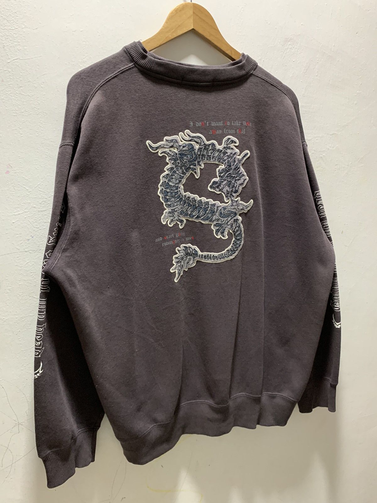 Japanese Brand Vintage Proposition II Sweatshirt Dragon Poem Size US XXL / EU 58 / 5 - 10 Thumbnail