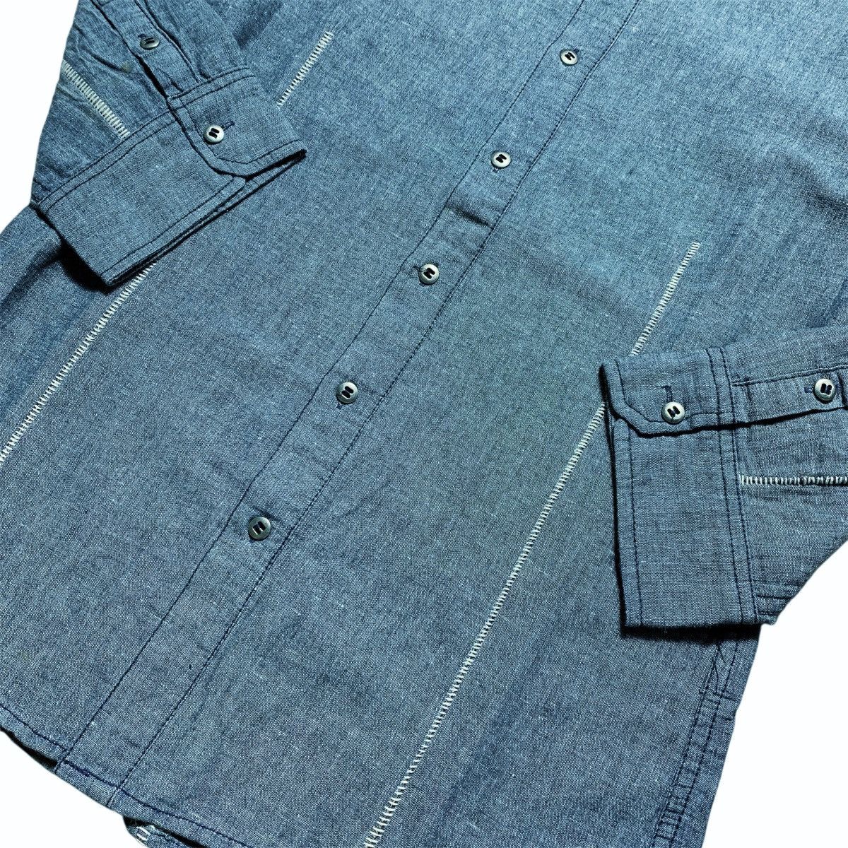 Tete Homme Vintage Tete Homme Issey Miyake 3/4 Shirt Button Up Size US M / EU 48-50 / 2 - 6 Thumbnail