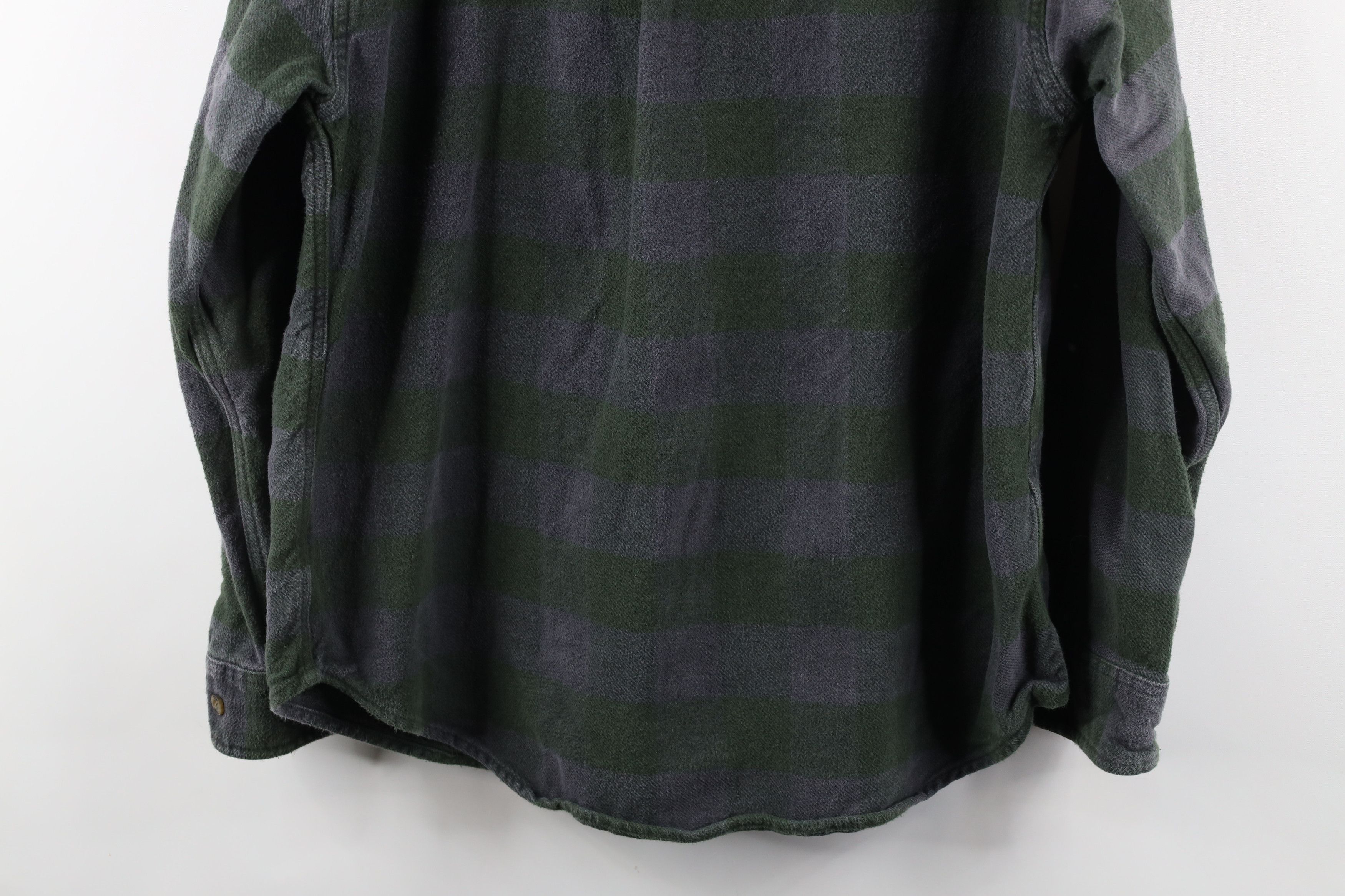 Vintage Vintage 90s Streetwear Heavyweight Flannel Button Shirt Size US L / EU 52-54 / 3 - 10 Thumbnail