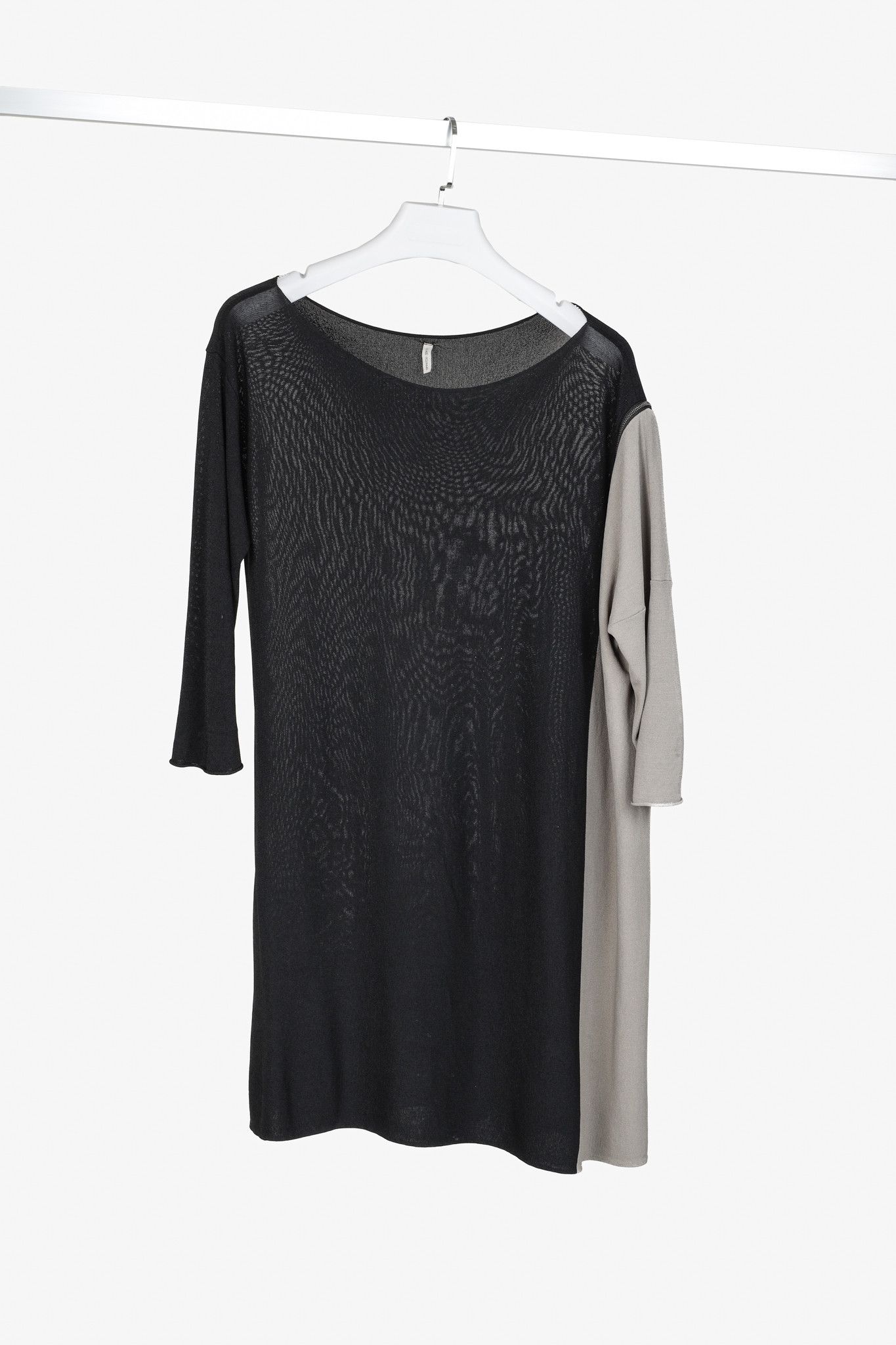 Annette Gortz Annette Gortz SS/14 Bar Black Grey Block Knit Pullover Size S / US 4 / IT 40 - 1 Thumbnail