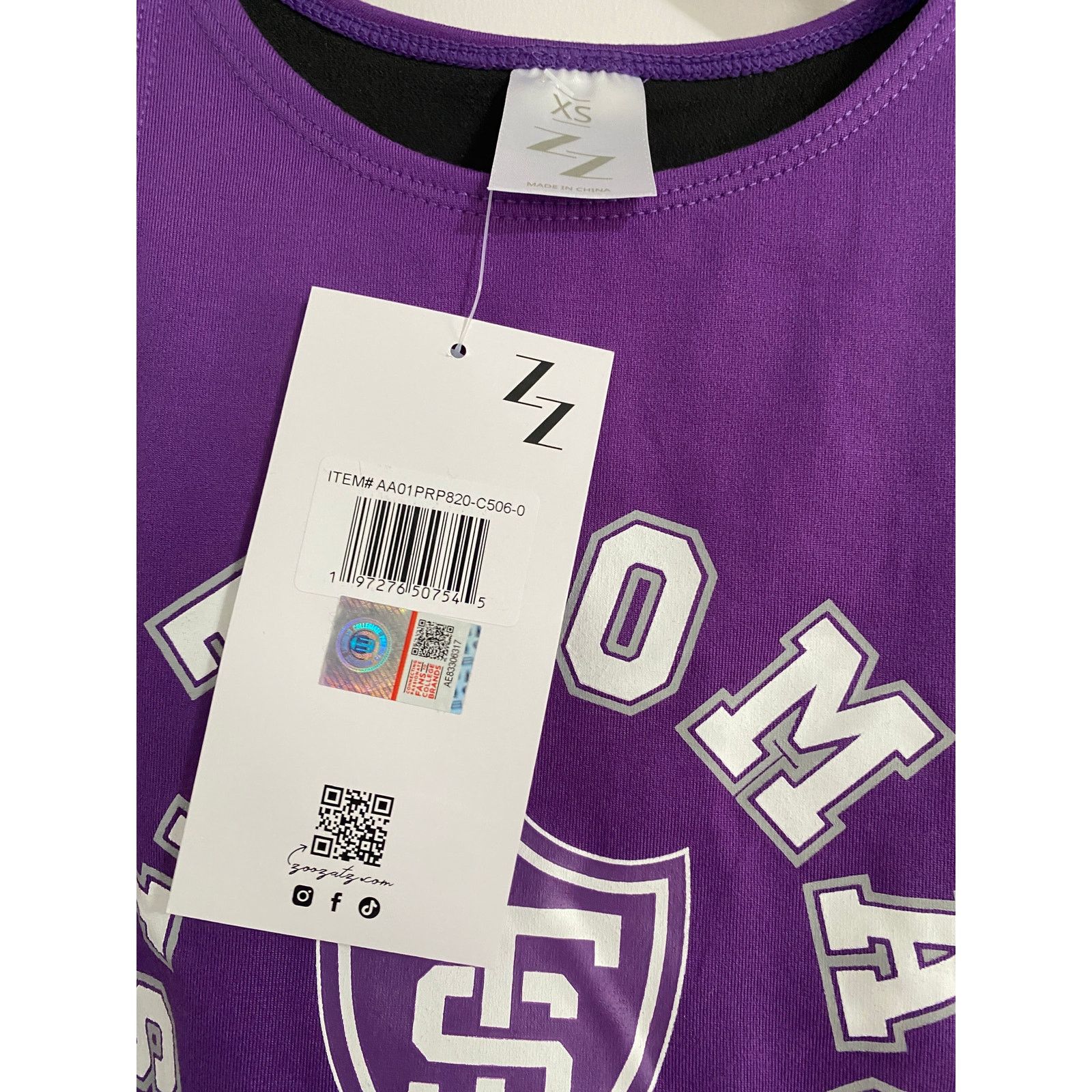NCAA NWT University of St. Thomas Tommies Cropped Tank Top Sz XS Size XS / US 0-2 / IT 36-38 - 4 Thumbnail