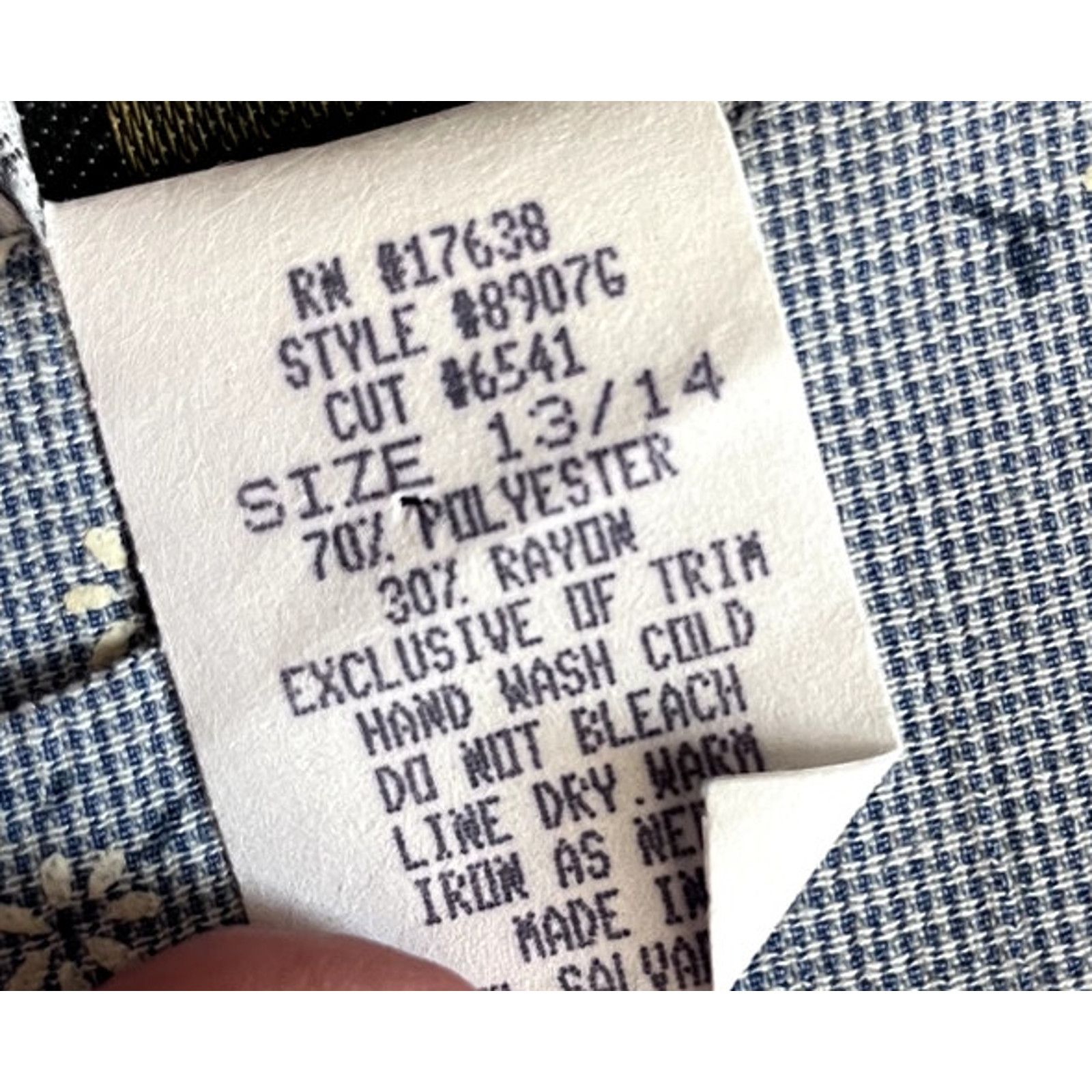 Vintage Vintage Button Back Floral T.R. Bentley Tank 13/14 Size XL / US 12-14 / IT 48-50 - 6 Thumbnail