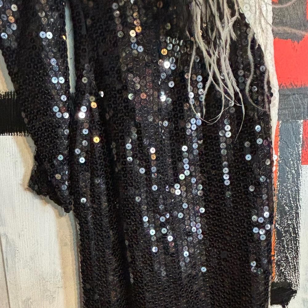 Designer Alyce designs size six black and white sequins ballgown Size M / US 6-8 / IT 42-44 - 4 Thumbnail