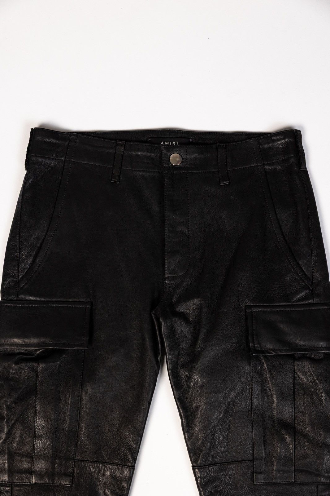Amiri Amiri Leather Cargo Pants Size US 29 - 2 Thumbnail