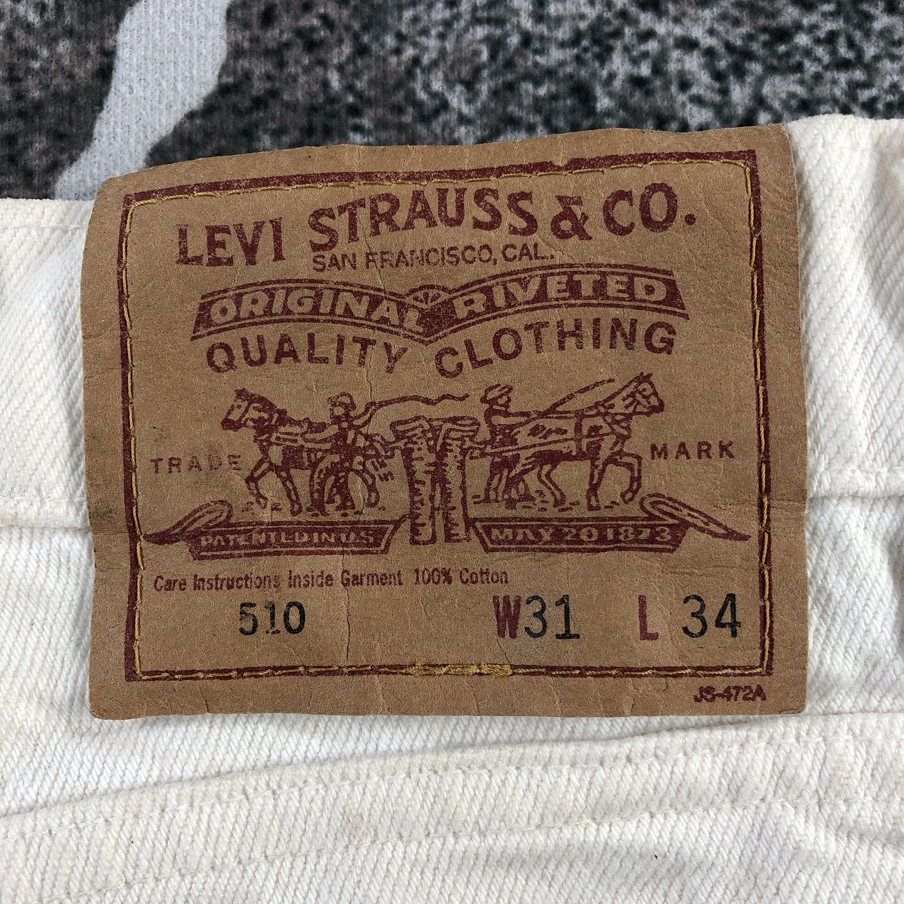 Levi's Vintage Levis 510 Jeans Dirty Wash Denim KJ1358 Size US 30 / EU 46 - 5 Thumbnail